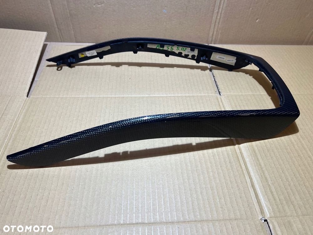 AUDI A5 S5 8T DEKORY DEKOR LISTWA TUNELU LISTWY DRZWI KOMPLET CARBON - 4