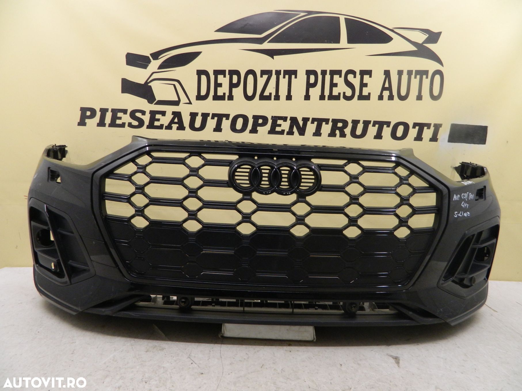 Bara fata Audi Q5 S-Line, SQ5, 2020, 2021, 2022, 2023, Cod origine  80A807437P. - 1