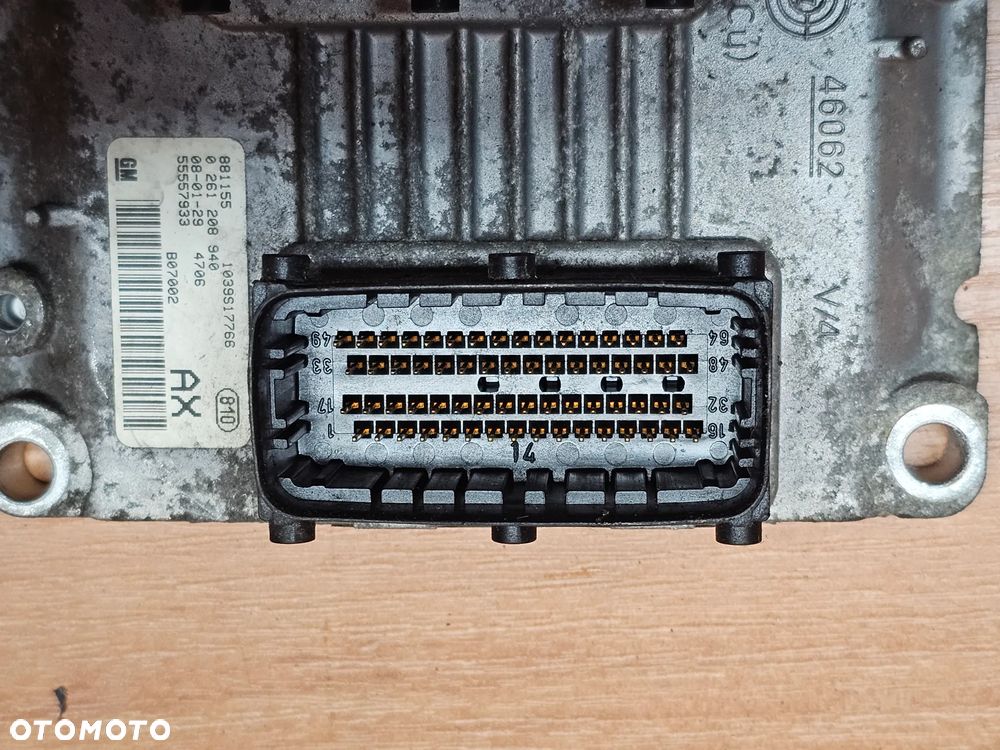 ZESTAW STARTOWY LICZNIK CIM STEROWNIK 55557933 STACYJKA SKRZYNKA OPEL CORSA D 1.2 B  Z12XEP 100% OK - 9