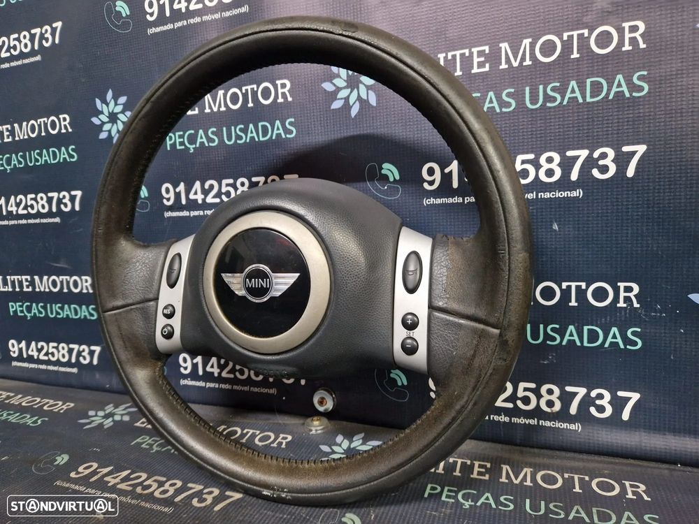 Volante usado pele com airbag MINI ONE COOPER R50 R53 CRUISE CONTROL - 2