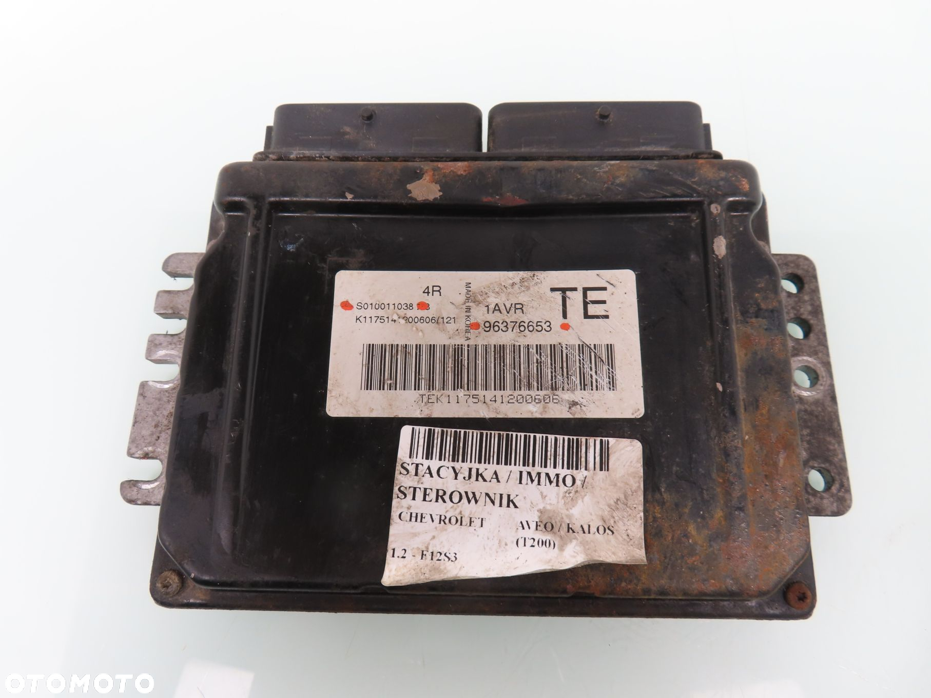 STACYJKA STEROWNIK CHEVROLET AVEO T200 1.2 S010011038 96376653 96540559 - 6