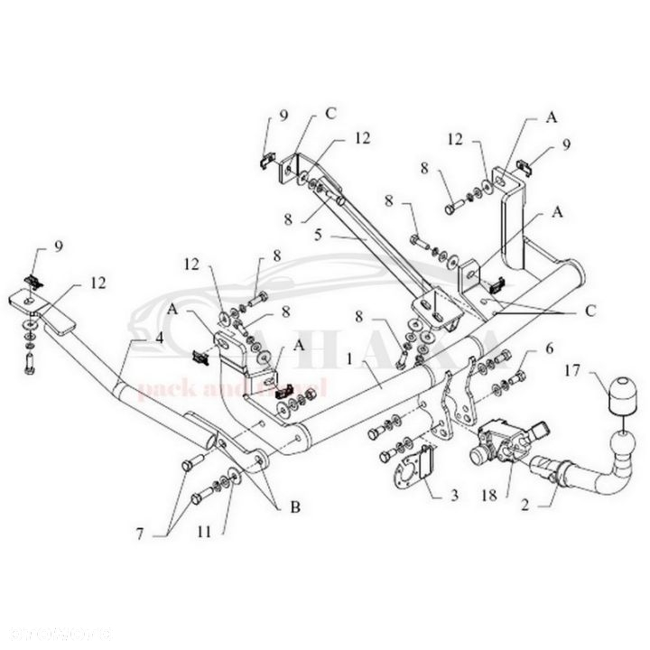Hak Holowniczy Automat Do Fiat Scudo I 1996-2007 - 3