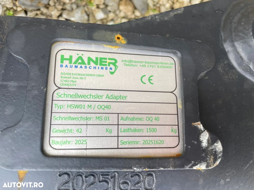 Sistem Rapid de prindere Lehnhoff ms01 Pentru excavatoare de 2-4 tone - 8