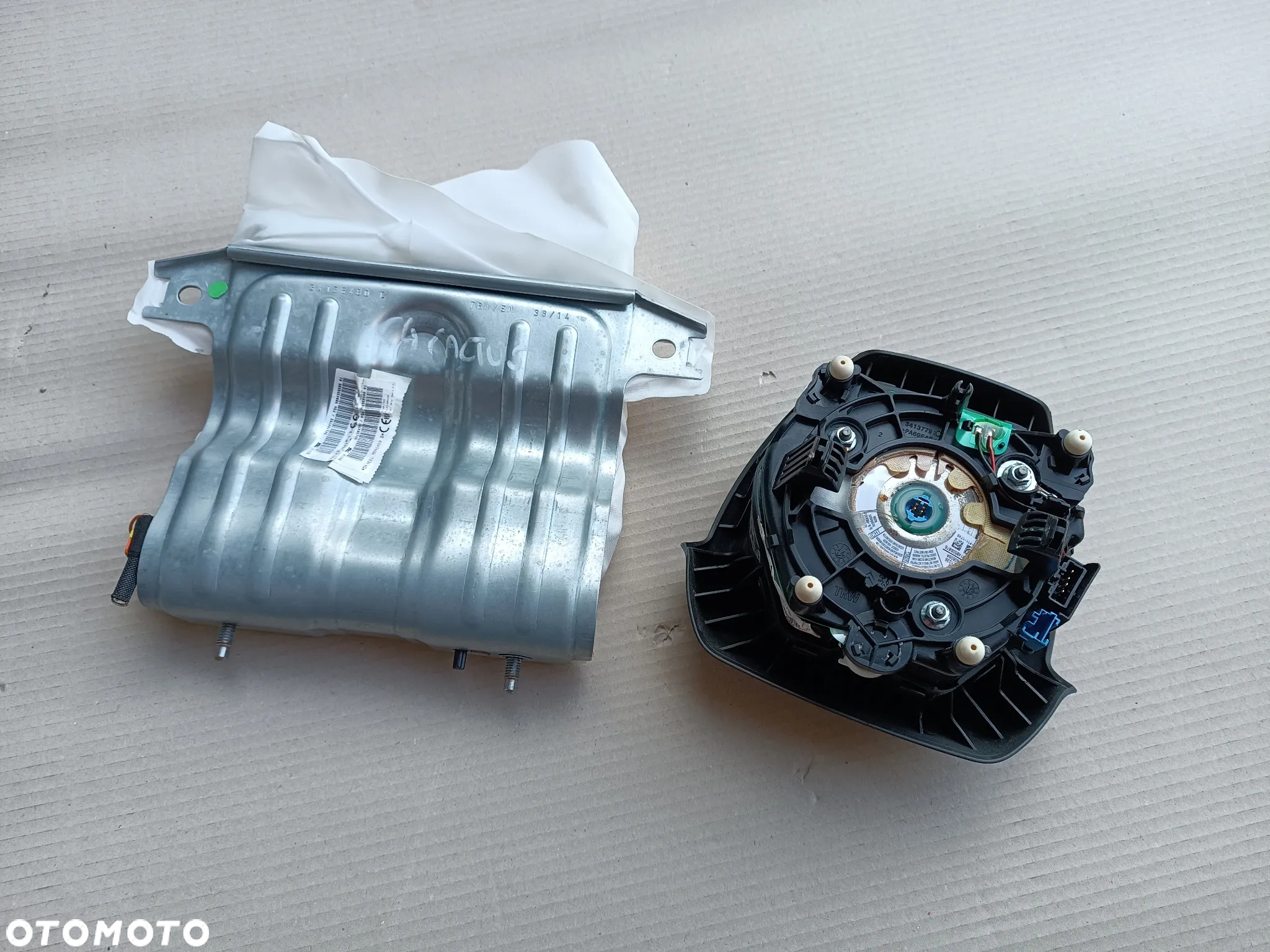 PODUSZKI AIRBAG KIEROWCY PASAŻERA ORYGINAŁ CITROEN C4 CACTUS - 4