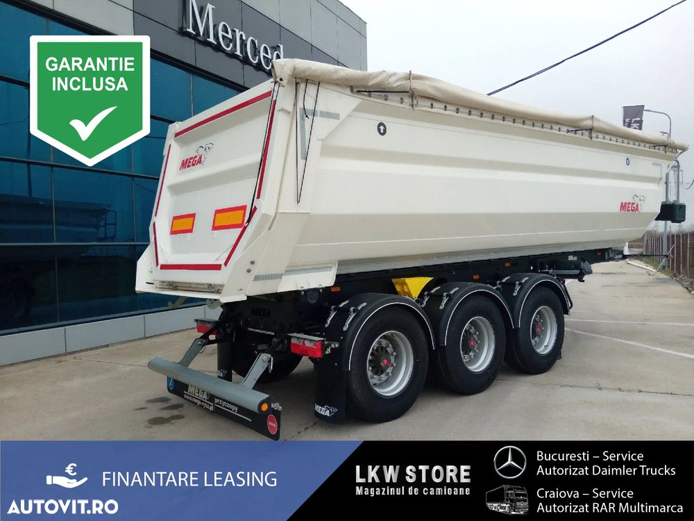 Mega 28m3 BASCULABILA,BALAST,HARDOX–NOUA/TOP! - 1