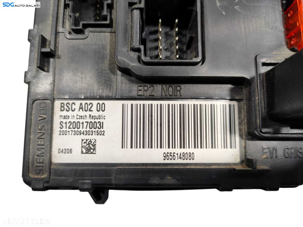 Modul Unitate Calculator Panou Tablou Sigurante BSC A02 00 Peugeot 407 2004 - 2010 Cod 9656148080 S1200170031 BSC A02 00 [L5144] - 2