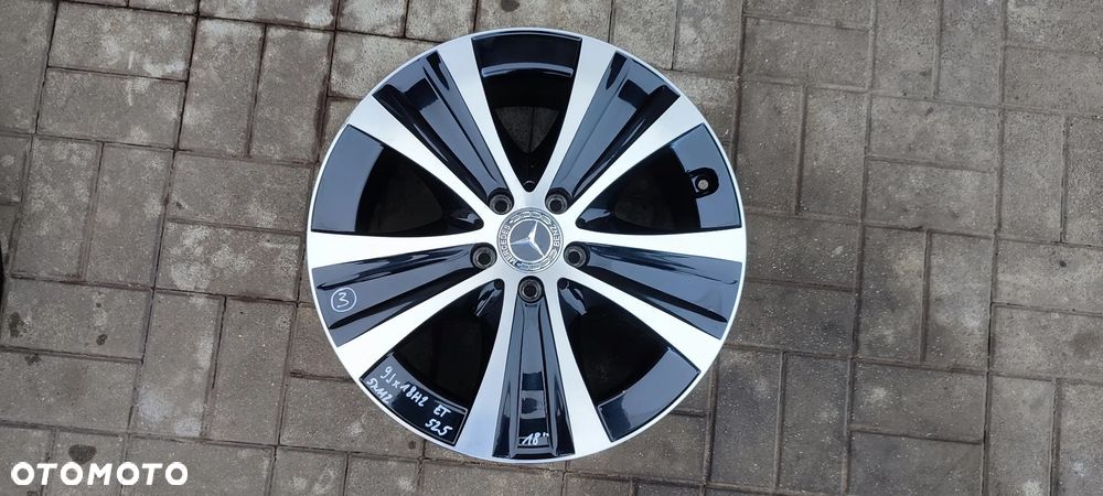 FELGI ALUMINIOWE 5x112 2x8Jx18 CALI ET43 fi 66,6 STOPNIOWANE 2x9J 18 CALI ET 52,5 MERCEDES W 213 4 SZTUKI KOMPLET - 9