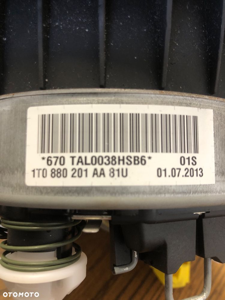 Kierownica multifunkcja skóra z poduszką VW TOURAN TIGUAN 1T0419091AC 1T0880201AA - 6