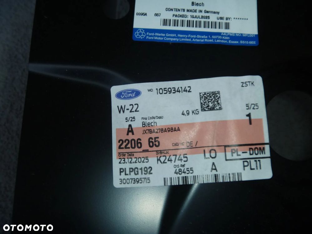 FORD FOCUS MK4 PRÓG POSZYCIE SŁUPEK PRAWY NOWY ORYGINAŁ JX7B-N278A98-AA - 3