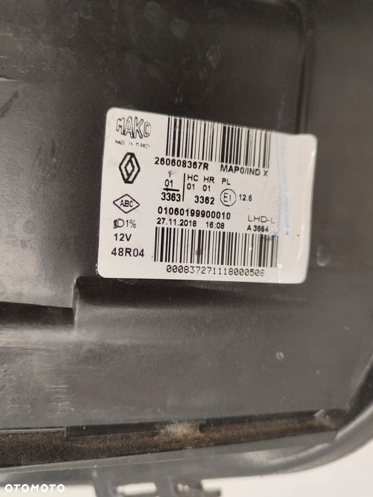 RENAULT CLIO IV LIFT LAMPA W LEWY PRZÓD 260608367R - 4