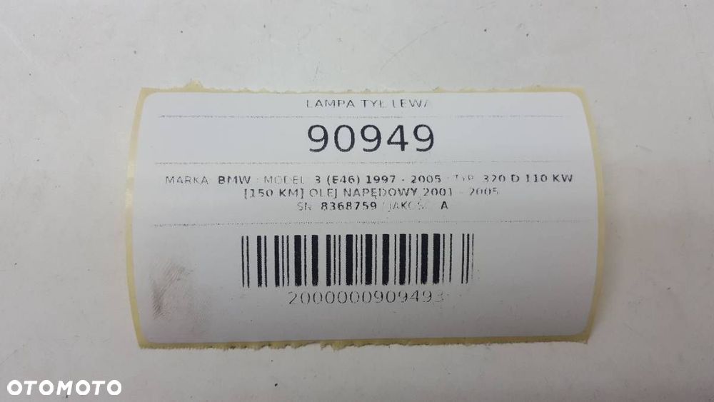 LAMPA TYŁ LEWA W KLAPĘ BMW E46 KOMBI LIFT EU - 7