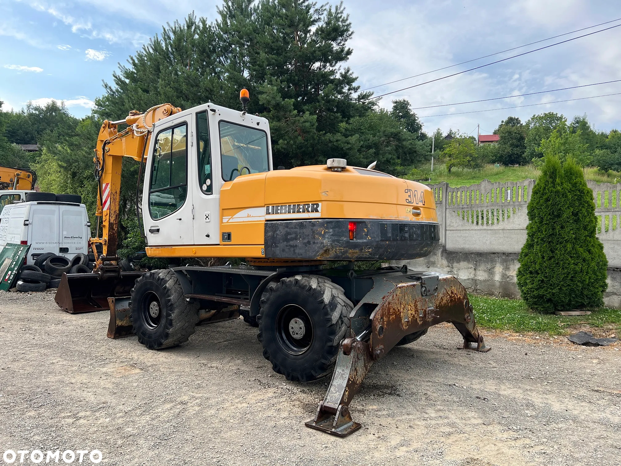 Liebherr A314 LITRONIC Koparka Kołowa 16 Ton 2 Łyżki Pług Podpory - 3