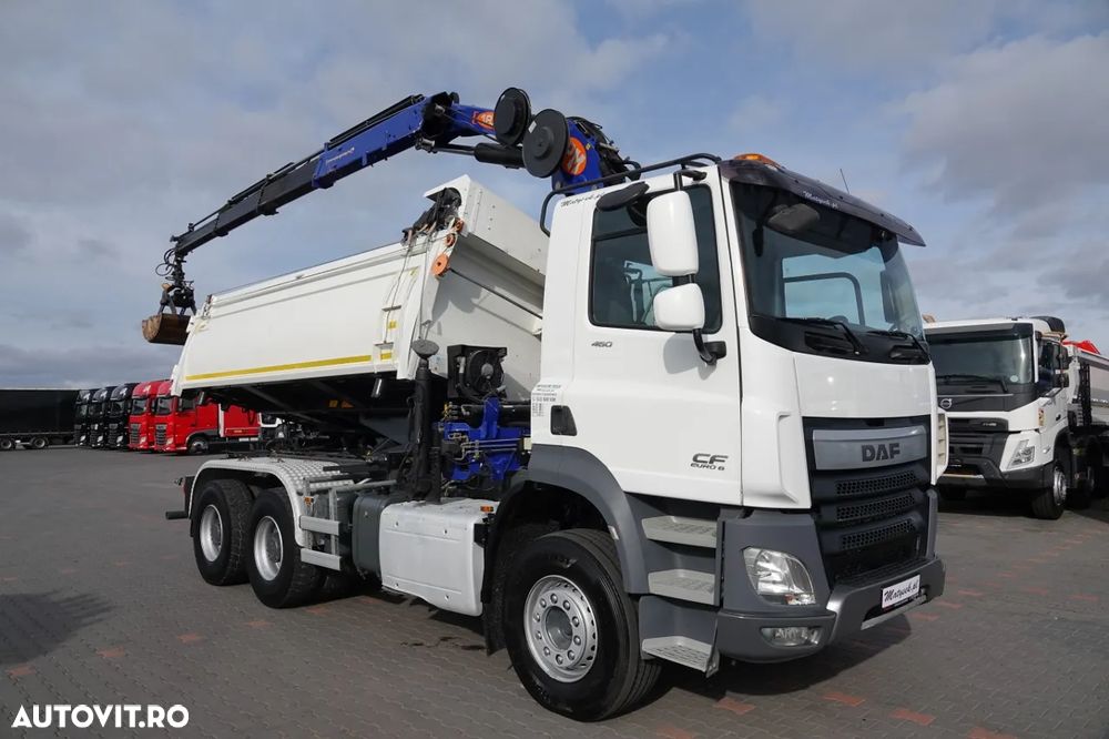 DAF CF 460 / 6x4 / CAMION BASCULANTE / HYDROBOARD / + HDS PM 18.5TP înălțime: 11 M / RADIO CONTROL / ROTATOR / ŁYCHA / EURO 6 / 2018 - 8