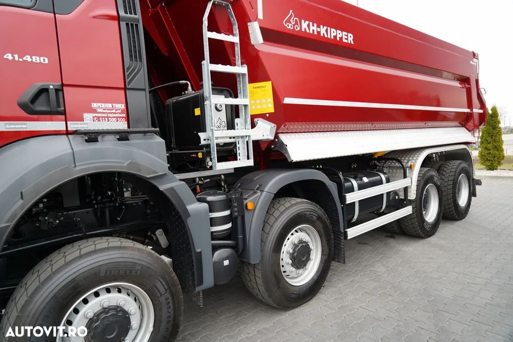 MAN TGS 41.480 / 8X8 / ​​BASCULATOR / AUTOMAT / NOU-NOUȚ / ECHIPAMENTE BOGATE / DISPONIBIL IMEDIAT / AUR METALIC / - 13