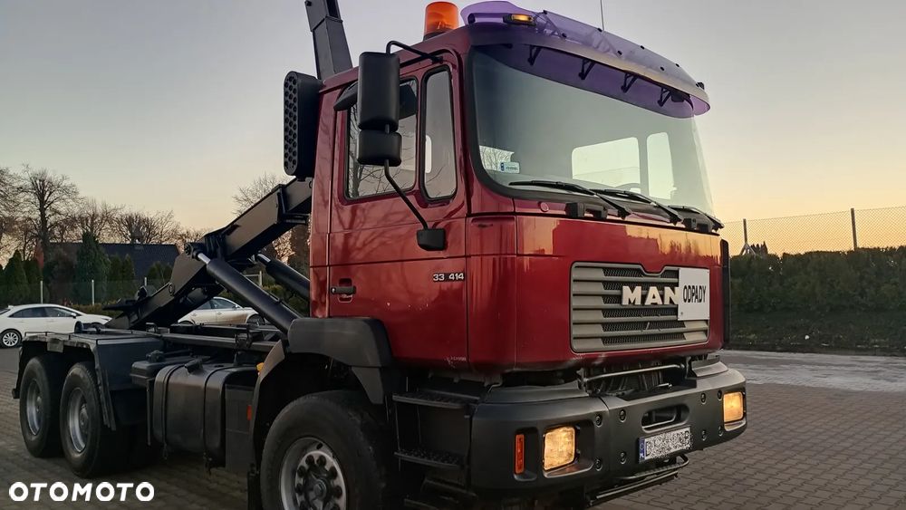 MAN 6x4 33.414 DFC F2000 FE 410 WYWROTKA HAKOWIEC DO ZABUDOWY Duża Ładowność Wzmocniony Resor Wersja Budowlana EXPORT Zamiana sprzęt budowlany - 2
