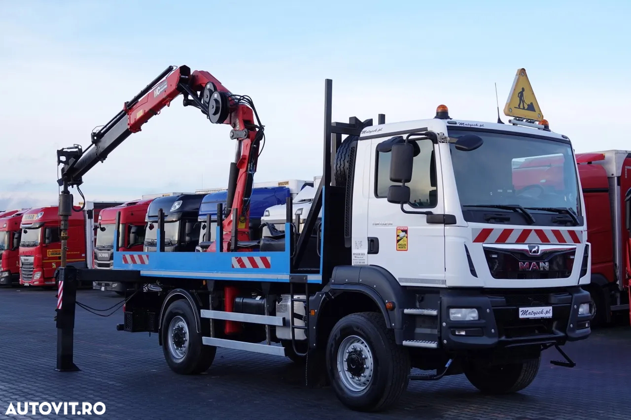 MAN TGM 13.290 / 4x4 / HDS HC 190 + GAMURIȚĂ 2 m / FORMAȚIE RICH / EURO 6 / MANUAL / AN 2019 - 4