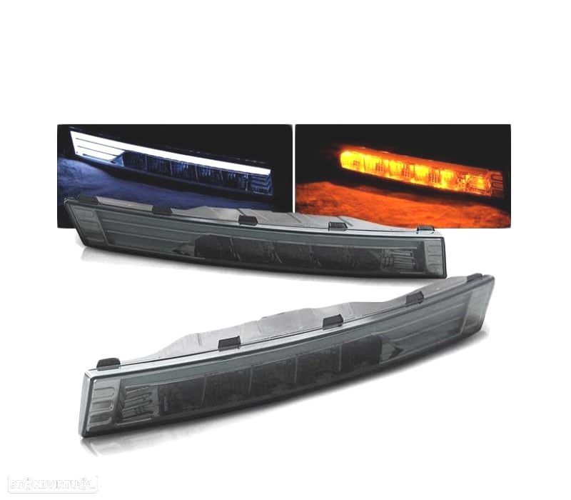PISCAS FRONTAIS LED TUBE LIGHT VOLKSWAGEN VW PASSAT B6 3C 05-10 CARDNA FUMADOS ESCURECIDOS - 1