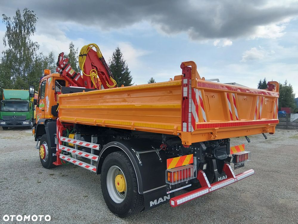 MAN Dłuzyca Man le 220 4x4 hds wywrotka wciagarka energetyka kiper blokady komunalny czołownica - 22