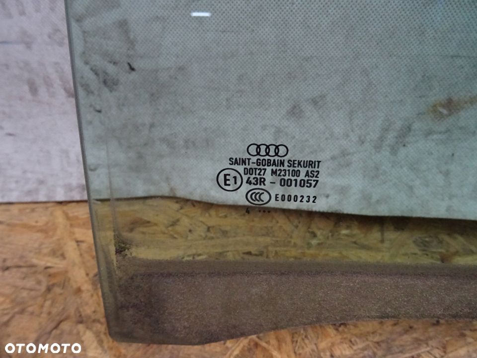 SZYBA DRZWI LEWA TYLNA TYŁ AUDI A4 B7 SEDAN 04- - 2