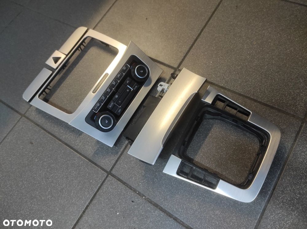 VW PASSAT CC B6 LIFT DEKORY TUNELU ŚRODKOWEGO CLIMATRONIC RAMKA POPIELNICZKA GRZANE FOTELE  KOMPLET SZCZOTKOWANE ALUMINIUM WYSYŁKA !!!! - 4