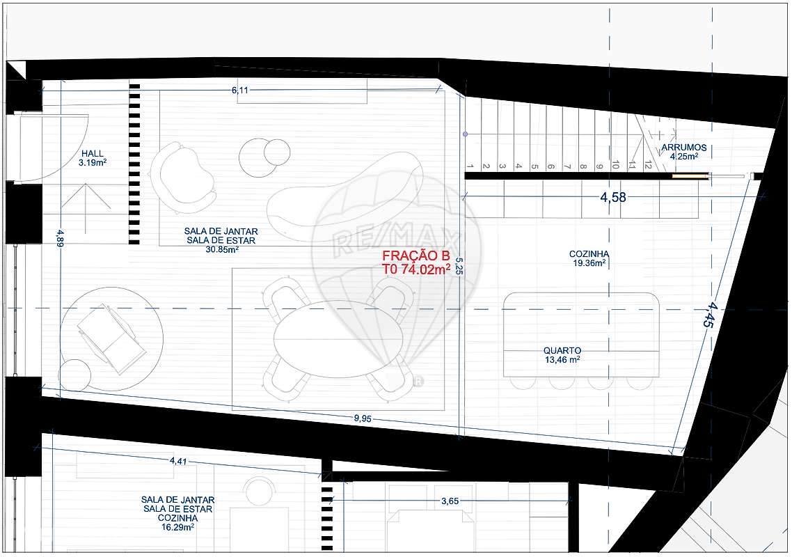 Apartamento T0 para venda - Grande imagem: 4/5