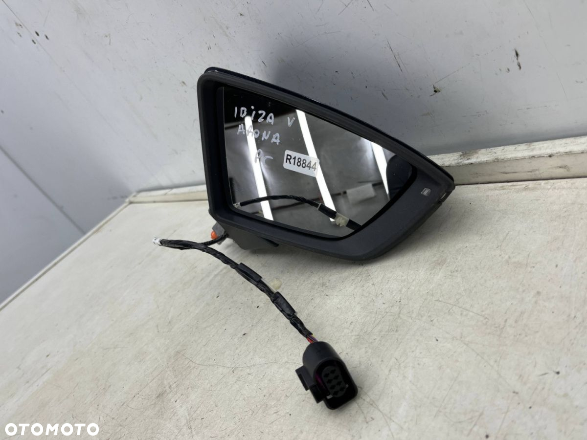 Lusterko Seat Ibiza V 6F Arona 17r.- PRAWE elektryczne podgrzewane 8 pin EUROPA - 2