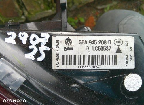 CUPRA LEON IV 5FA LIFT 24+ PRAWA TYLNA LAMPA LED ORYGINAŁ 5FA945208D - 5