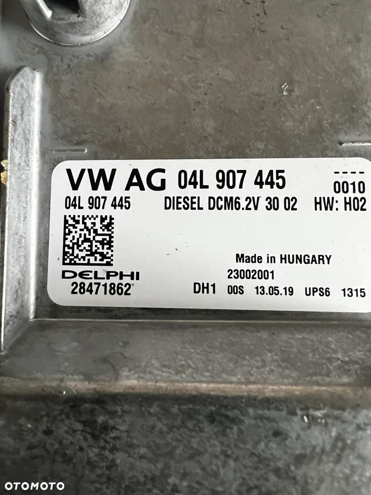 STEROWNIK KOMPUTER SILNIKA VW TRANSPORTER T6 2.0 TDI ECU MODUŁ 04L907445 - 2