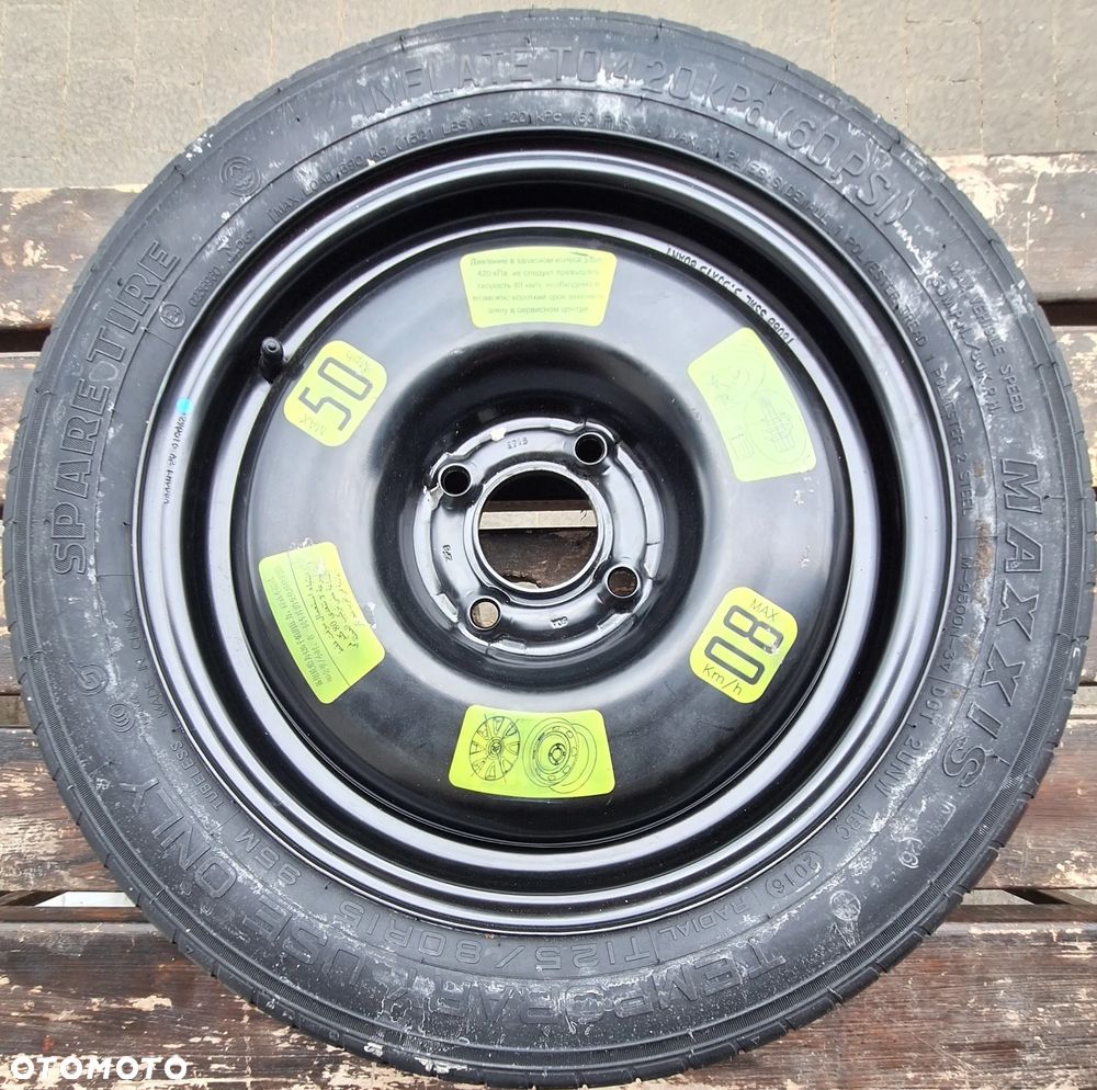 KOŁO DOJAZDOWE 15 CALI- 4x108/ ET15 - CITROEN C3 / 2016 rok - 1