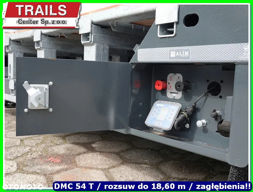 Mega Niskopodłoga dł. 9.50 m, 4 x załębienia na koła, ład. 43 T !!! - 26