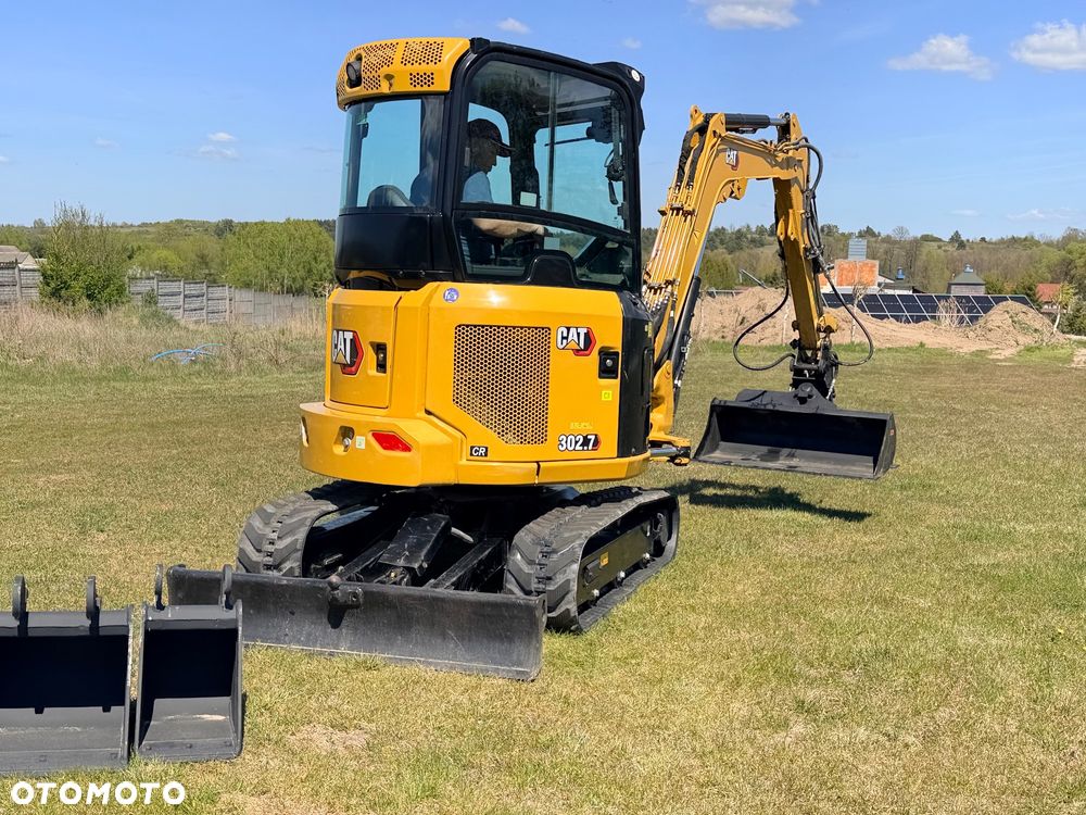 Caterpillar Minikoparka Cat 302.7 3xłyżki Skarpowa hydrL\P dodatkowe linie hydrauliczne szybkozłącze Gąsienice jak Nowe WIDŁY WIERTNICA za dopłatą - 23