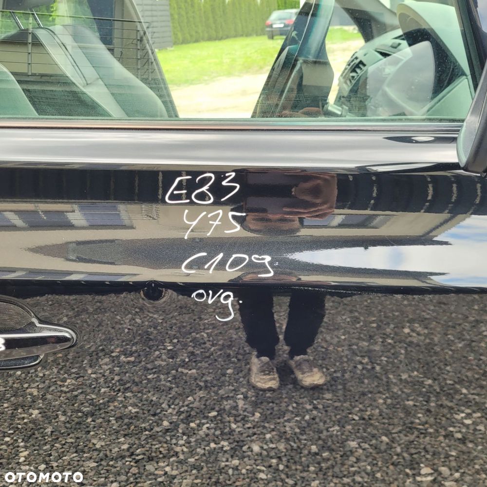 DRZWI PRAWY PRZÓD PRZEDNIE BMW X3 E83 475 BLACKSAPPHIRE ORG LAKIER C109 - 4