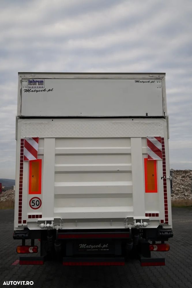 Renault D 210 / 4x2 / CONTAINER / 8,6 M / PODEA RESISTENTĂ / ELEVATOR DHOLLANDIA - 14