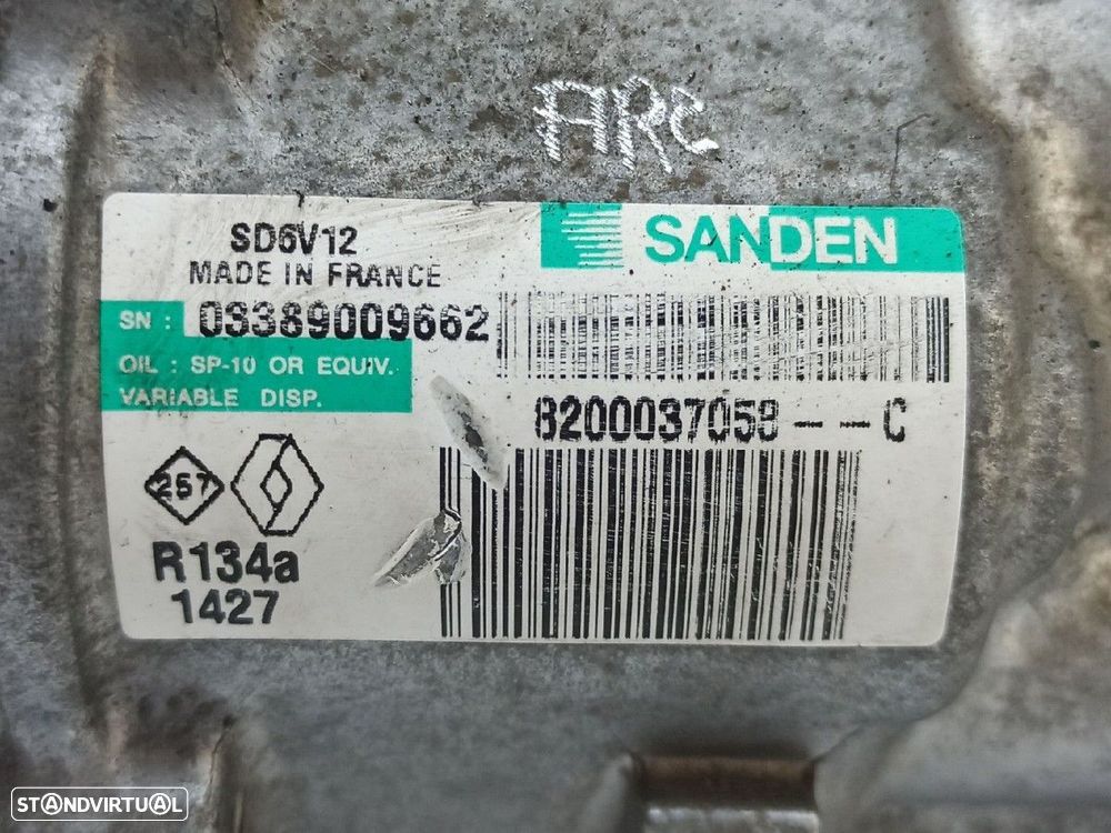 COMPRESSOR DE AR CONDICIONADO RENAULT KANGOO (F/KC0) AUTHENTIQUE PACK - 5