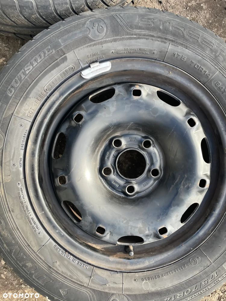 Koło felgi z oponami dunlop 14' 5x100 ET35 6Q0801027R POLO 9N SKODA FABIA I IBIZA IV - 6