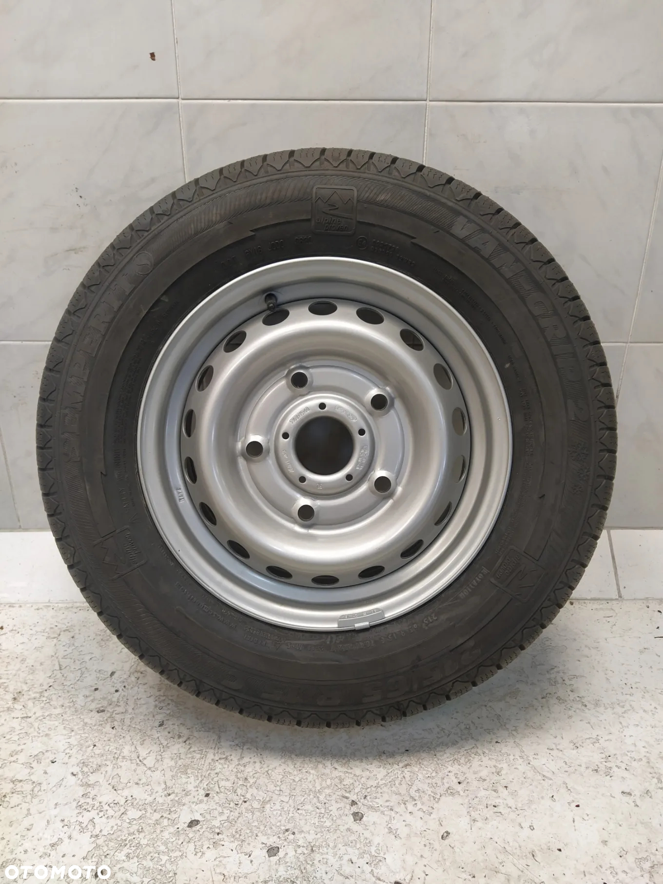 FORD TRANSIT CUSTOM 6,5x15 ORYGINALNE FELGI STALOWE R15 ET60 5X160 OPONY SEMPERIT 215/65 KOŁA ZIMA BIEŻNIK ok 10.5mm - 7