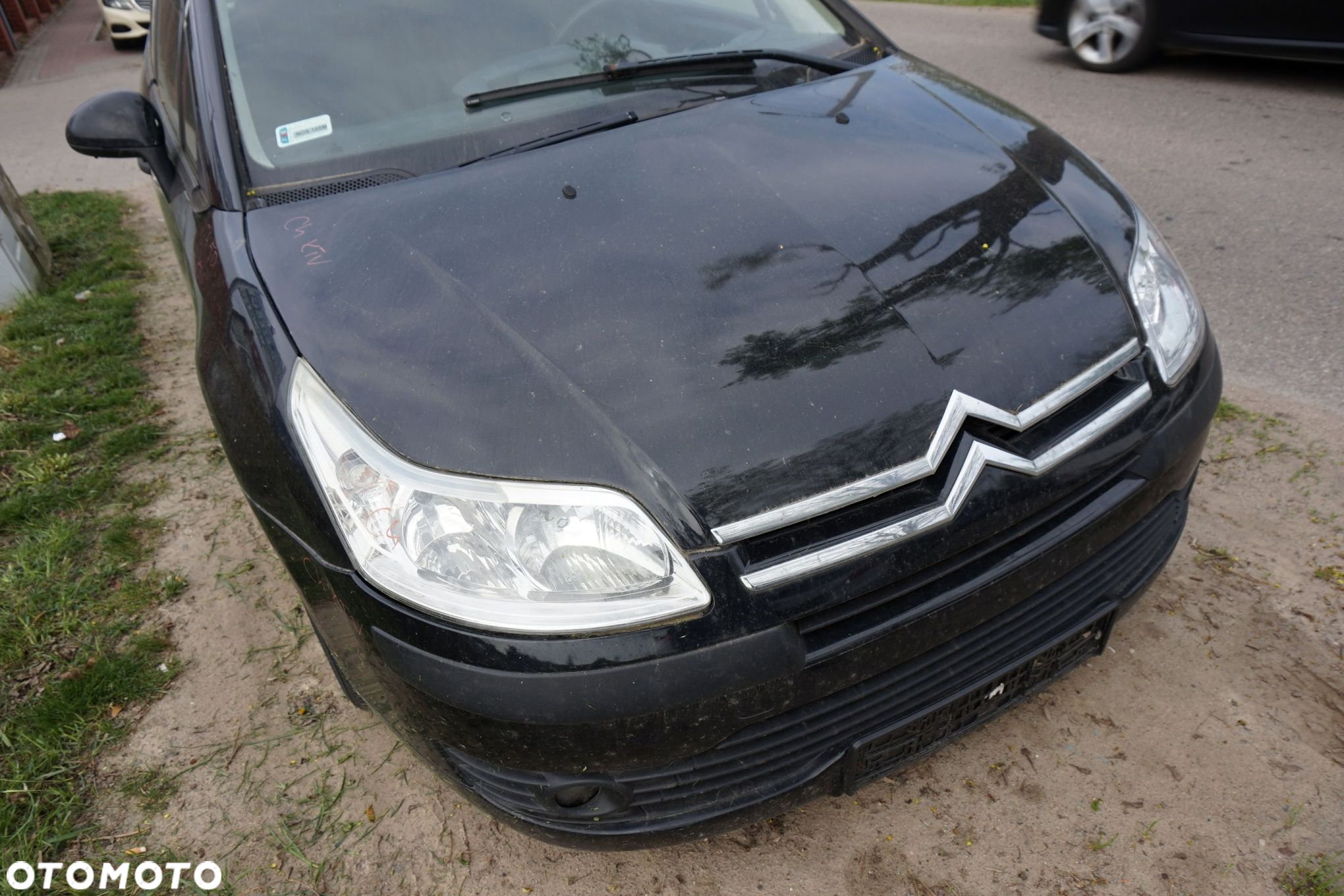 MASKA ZDERZAK BŁOTNIKI LAMPY C4 I KTV  CITROEN 2004-2008 CZARNY PRZÓD KOMPLETNY - 3