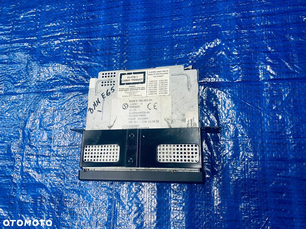 STEROWNIK GPS CZYTNIK RADIA MODUŁ NAWIGACJI RADIO CD/DVD BMW E65 E66 ; 9195223 65909195223 RADIOODTWARZACZ ORYGINAŁ - 2
