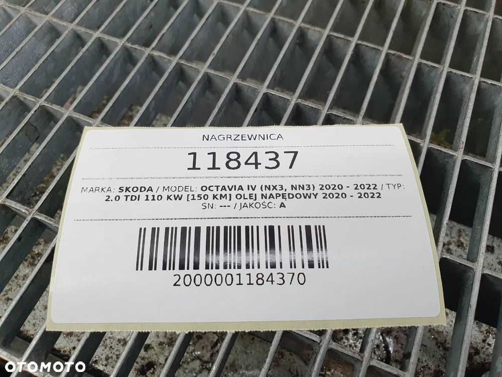 NAGRZEWNICA DMUCHAWA EUROPA SKODA OCTAVIA IV 2024 5WB816001H - 9