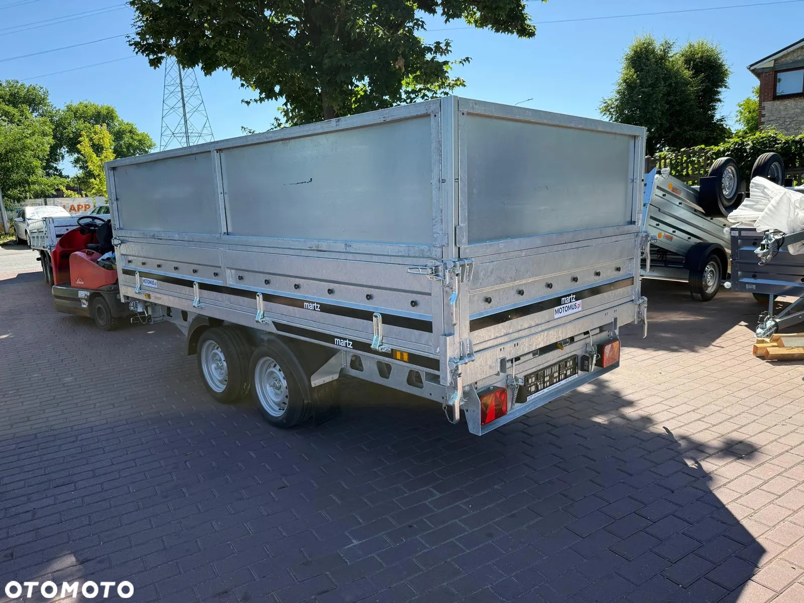 Martz Przyczepa KIPPER 360/2 C 3,5T 360x170x40 + nadstawki burtowe 60 cm kiper 3 stronny elektryczny spawana rama mocny - 3