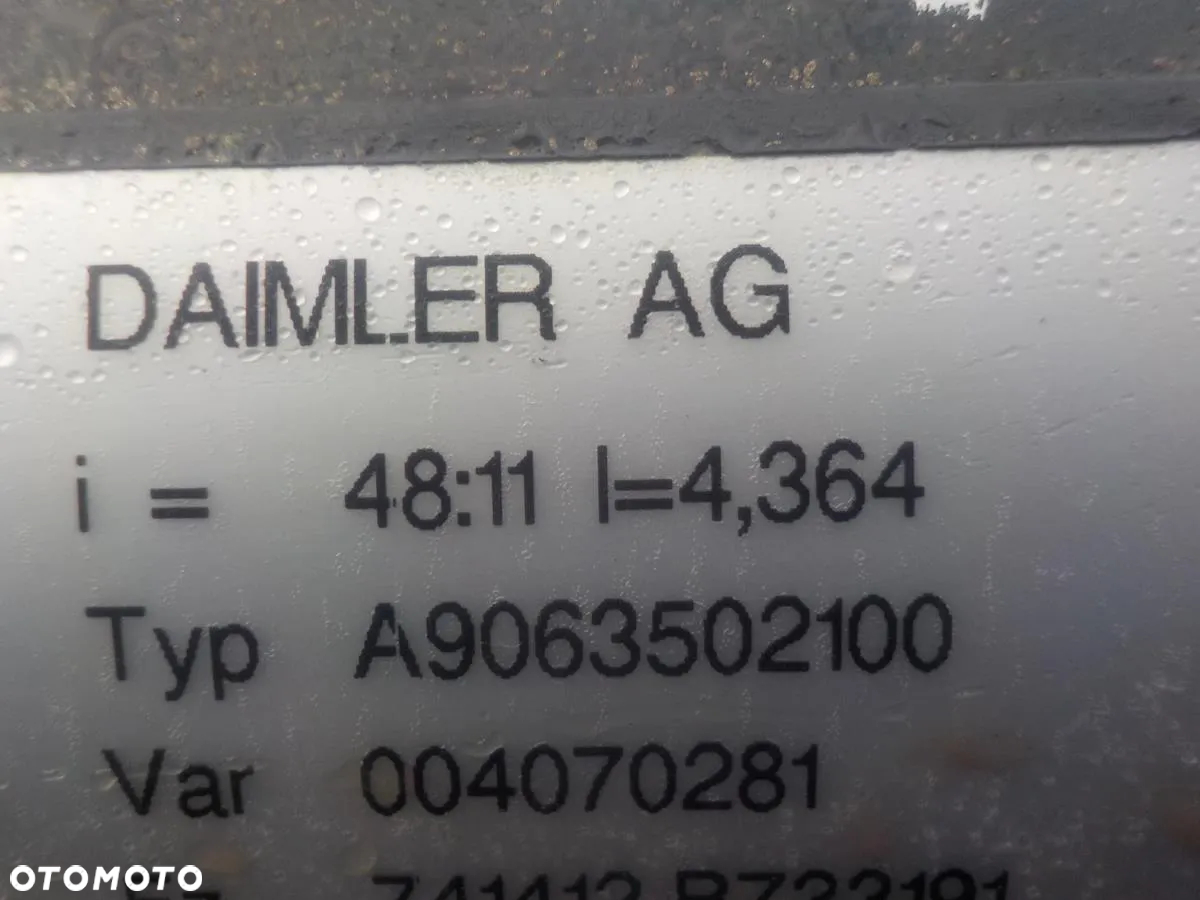 VW CRAFTER SPRINTER 906 06- DYFER MOST 48:11 - 7