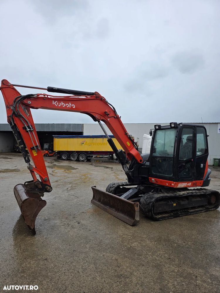 Kubota KX080-4 alpha excavator pe senile midiexcavator compact - 1