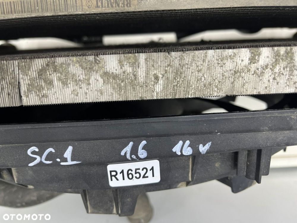 Chłodnica wody Renault Scenic I Megane I 96-03r 1.4b 1.6b klimatyzacji wiatrak KOMPLET 8200125769 - 14