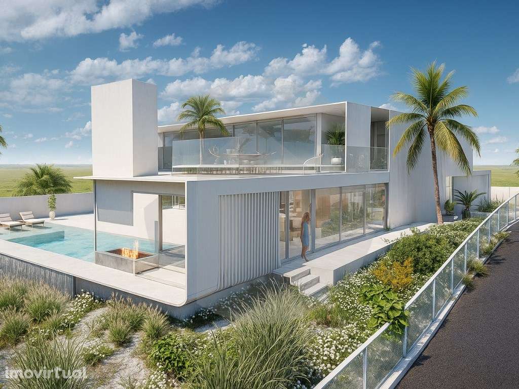 Terreno com Projeto de Luxo para Moradia de Sonho em Almancil Algarve - Grande imagem: 3/15