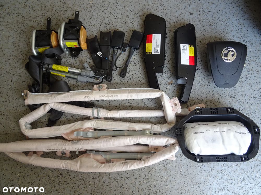 OPEL INSIGNIA A AIRBAG PODUSZKI NAPINACZE PASY KURTYNY POWIETRZNE - 2