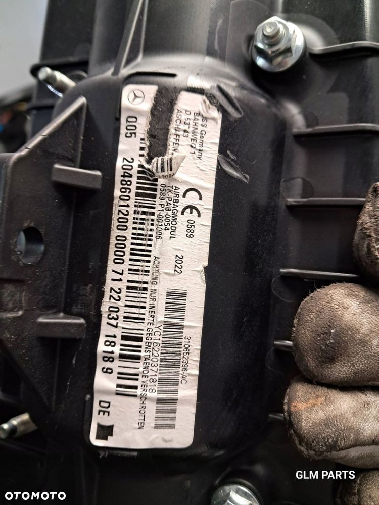 mercedes c klasa w204 sedan lift poduszki powietrzne airbag pasy komplet - 9