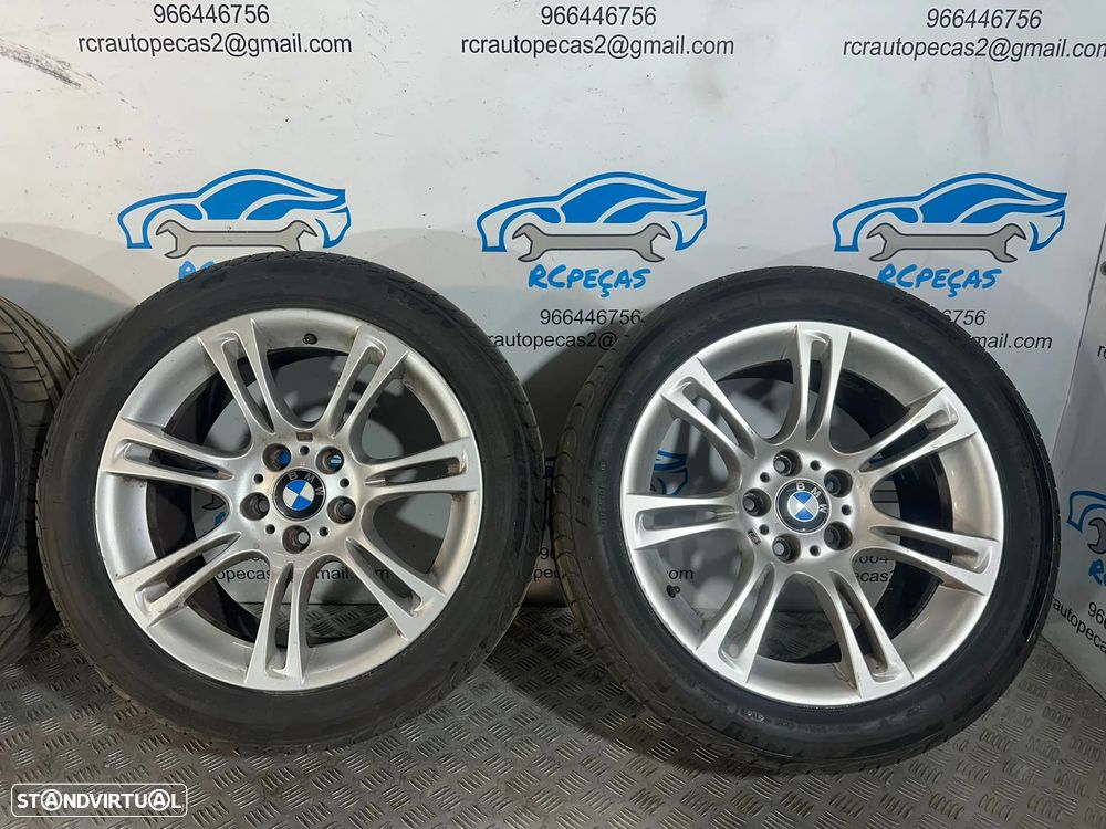 .Conjunto Jantes 18 Originais BMW Style 350M Serie 5 F10 Sedan F11 Touring 8J ET30 9J ET44 5×120 - 5