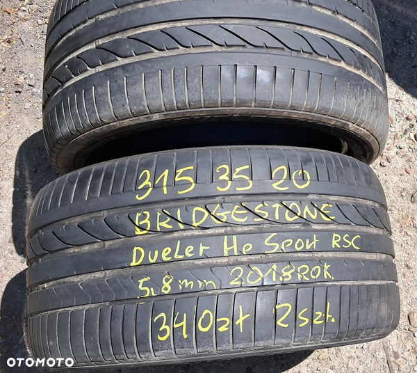 315/35/20 Bridgestone dueler rsc 2018r 5.8mm 2szt