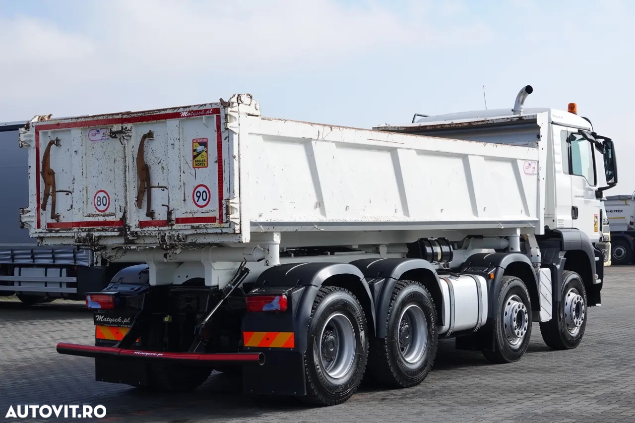 MAN TGS 35.400 / 8x4 / BASCULANTE / BORDMATIC / HYDROBOARD / ANVELOPE 100% - 11