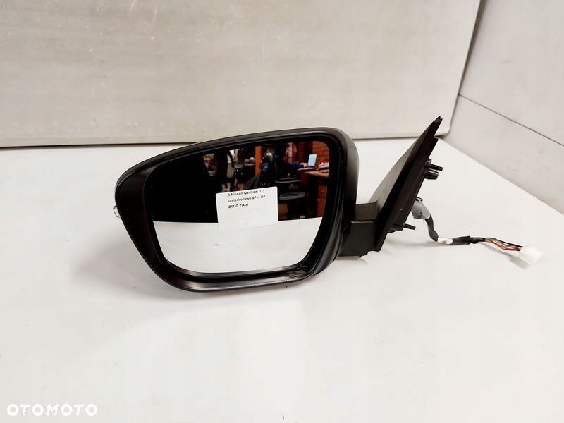 nissan qashqai 2 ii j11 lusterko lewe zewnętrzne 9 pin z11 g - 2
